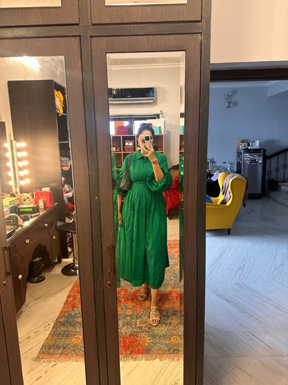 I love my greens - midi dress