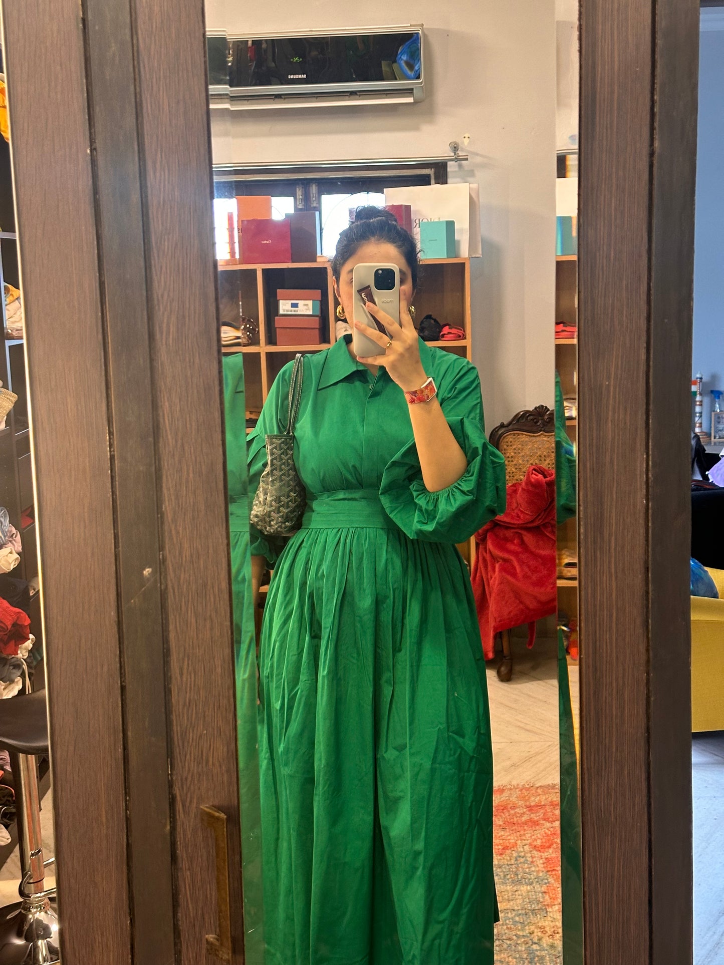 I love my greens - midi dress