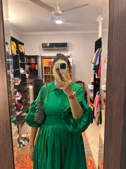 I love my greens - midi dress